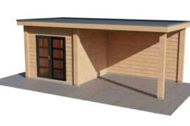 Gartenhaus mit Überdachung | ROBUST