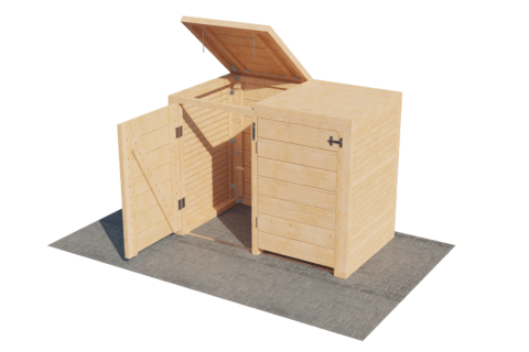 Mülltonnenbox Duo