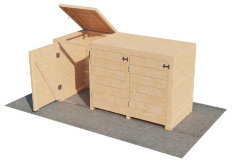 Mülltonnenbox Trio